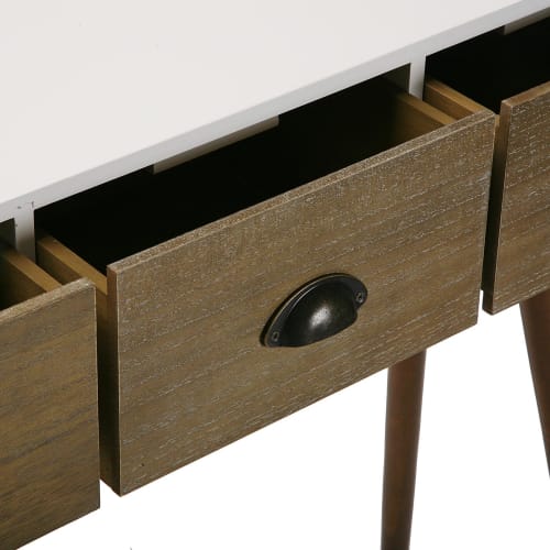 Muebles Mesas auxiliares | Consola de entrada de madera blanco - YV26886