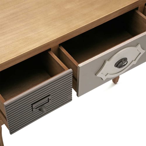 Muebles Mesas auxiliares | Consola de entrada madera marrón - HC82134
