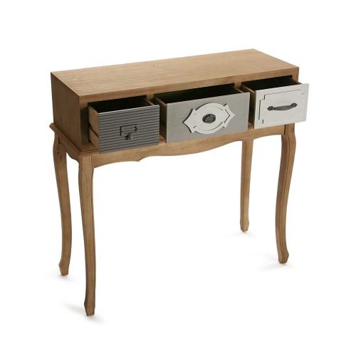Muebles Mesas auxiliares | Consola de entrada madera marrón - HC82134