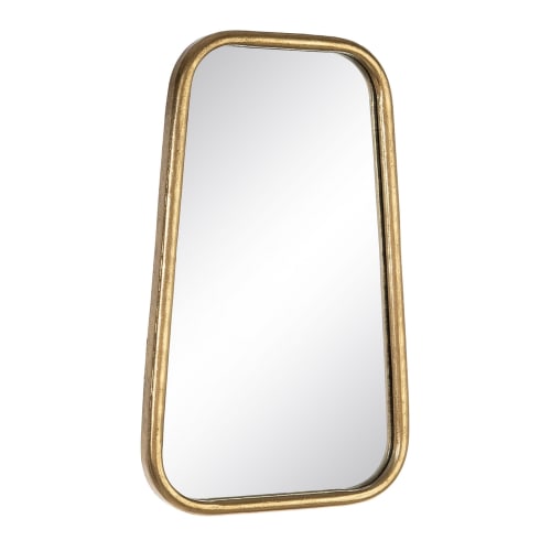 Admirable Prefijo Horno Espejo de diseño de hierro y cristal dorado | Maisons du Monde