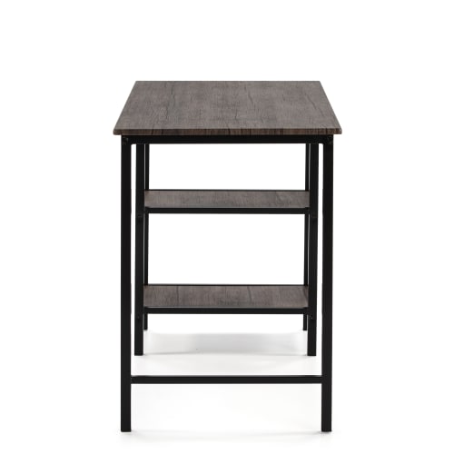 Muebles Escritorios | Mesa de escritorio de estilo industrial negra 110x55x76 cm - TG63047