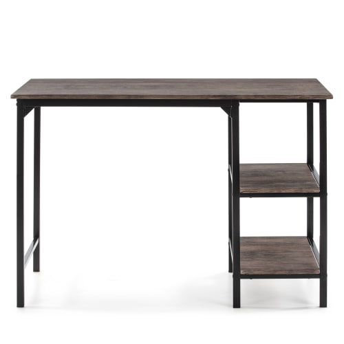 Muebles Escritorios | Mesa de escritorio de estilo industrial negra 110x55x76 cm - TG63047