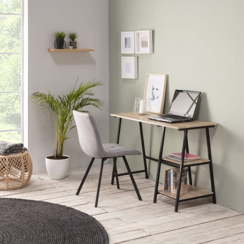 Chaise et Tabouret de bar Vinsetto Caisson de bureau rangement bureau sur  roulettes 4 tiroirs coulissants plateau à rebord MDF panneaux particules  blanc