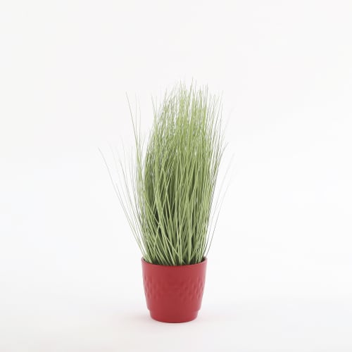 hierba decorativa alta maceta decoración de plástico Planta artificial en maceta hierba artificial planta artificial para oficina altura: 68 cm