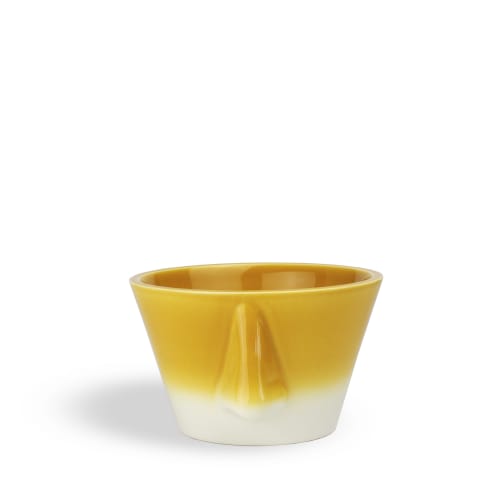 Art de la table Bols, tasses et mugs | Bol avec nez dégradé jaune moutarde et blanc - WZ81914