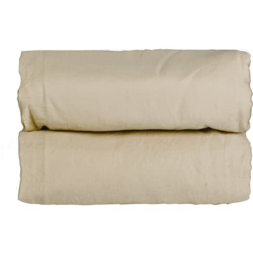 Ropa de hogar y alfombras Sábanas bajeras | Sábana bajera de satén de algodón latte 200x200x40 - WR26903
