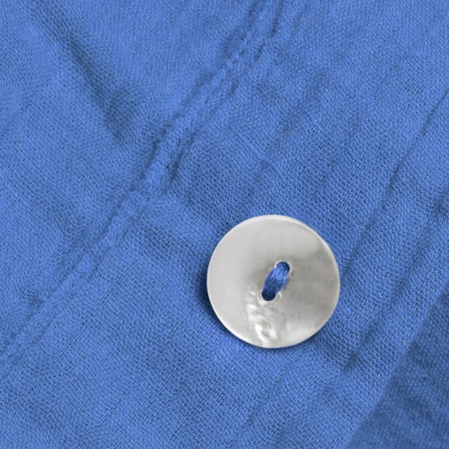 Housse de couette 4 Continents en percale blanc/bleu 240x220