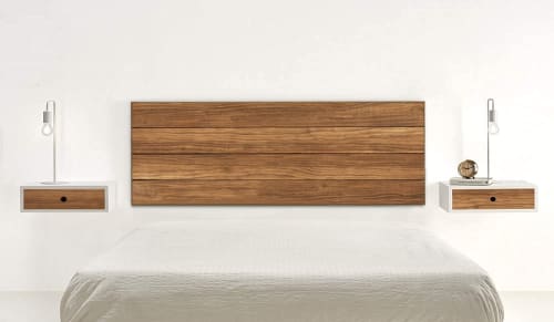 Doméstico Paralizar educar Cabecero madera maciza natural acabado encerado cama 150cm | Maisons du  Monde