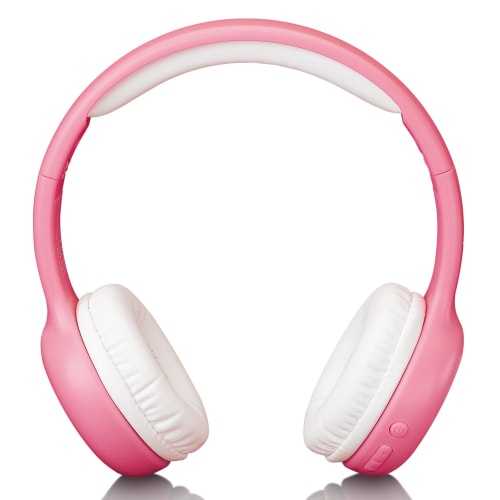 Casque bluetooth pliable pour enfants rose