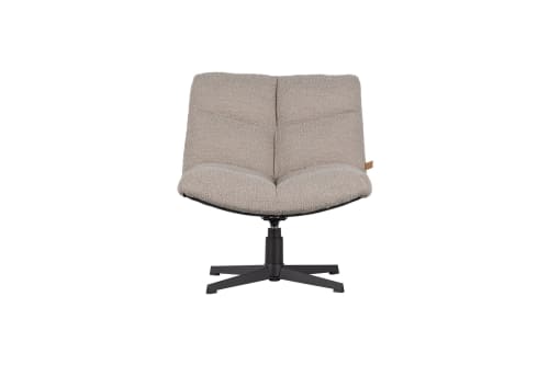 Canapés et fauteuils Fauteuils | Fauteuil pivotant en tissu bouclé beige - RL54560