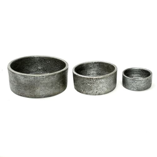 Art de la table Bols, tasses et mugs | Bols en céramique grise x3 - AN73542