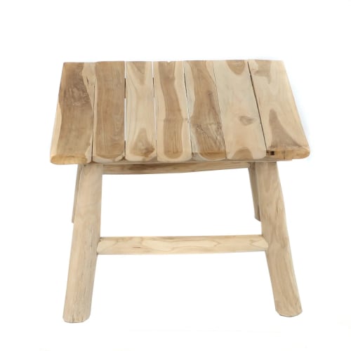 Muebles Mesas auxiliares | Mesa auxiliar de madera de teca natural - EK65462