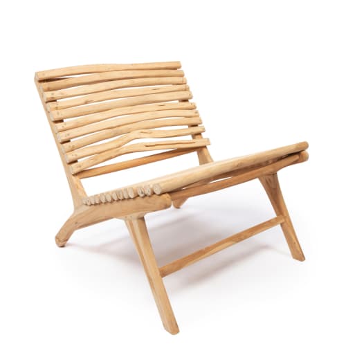 Canapés et fauteuils Fauteuils | Chaise en teck naturel 1 place - VF49207