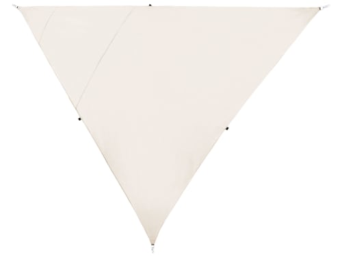 Toldo vela triangular de poliéster gris 300 x 300 cm LUKKA