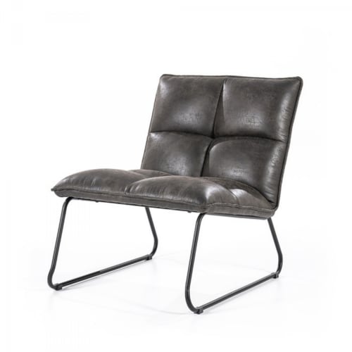 Canapés et fauteuils Fauteuils | Fauteuil vintage en simili cuir marron - RS18568
