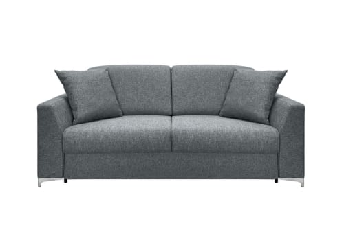 Canapés et fauteuils Canapés droits | Canapé convertible 3 places  en polyester gris - BI80499