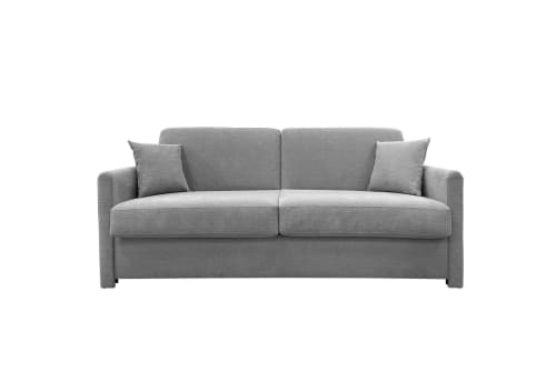 Canapés et fauteuils Canapés droits | Canapé convertible 3 places  en polyester gris - KD51806