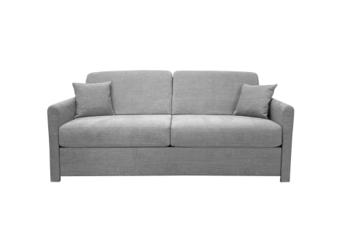 Canapés et fauteuils Canapés droits | Canapé convertible 4 places  en polyester gris - BC46652