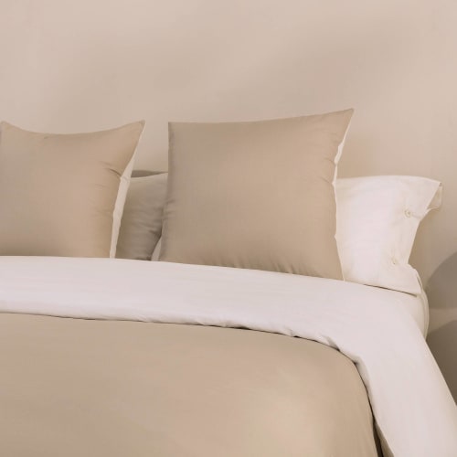 Funda nórdica 100% algodón orgánico beige 220x220 cm cama 135 ORIO