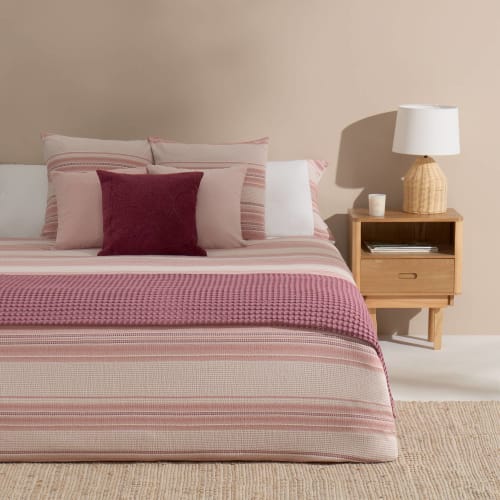 Ropa de hogar y alfombras Fundas nórdicas | Funda nórdica algodón rayas rojo 240x220 (Cama 150-160) - ZS80043