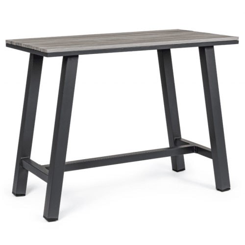 Jardin Tables de jardin | Table haute de bar en aluminium anthracite - UL16831