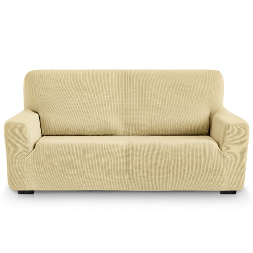 Funda de sofá bielástica   beige 180 - 240 cm