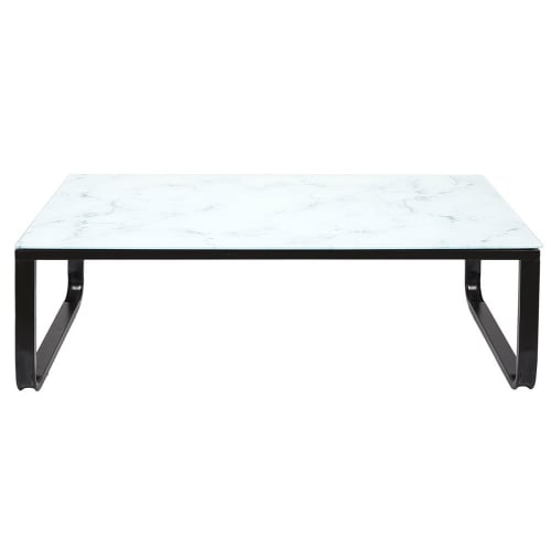 Meubles Tables basses | Table basse en verre blanc - WM69778