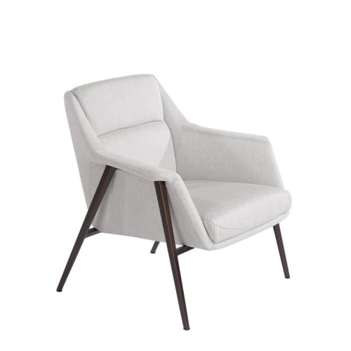 Canapés et fauteuils Fauteuils | Fauteuil en tissu et acier couleur bronze - YZ02113