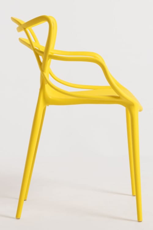 Muebles y accesorios de jardín Sillas de comedor de jardín Amarillo