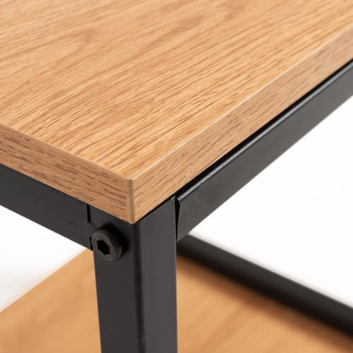 Muebles Mesas auxiliares | mesita estilo nórdico de madera y acero reforzado - PB99831