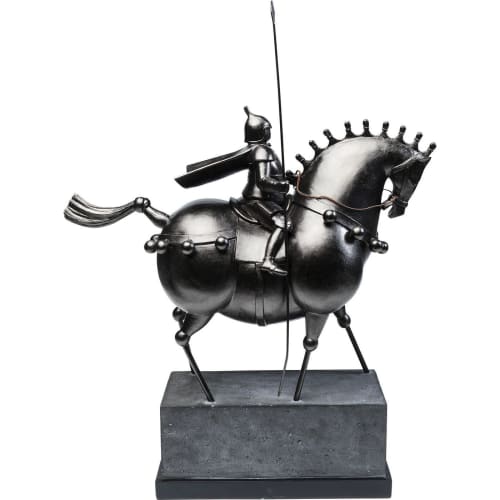 Déco Statuettes et figurines | Statuette chevalier en polyrésine et acier H72 - VH83422