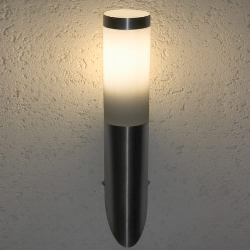 Jardin Luminaire et éclairage extérieur | Lampe d'extérieur avec douille E27, argent, 40 cm, acier - KK77775