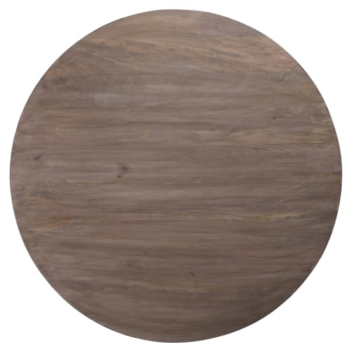 Meubles Tables basses | Table basse, marron, Ø 100x45 cm, en bois de manguier - EJ81568