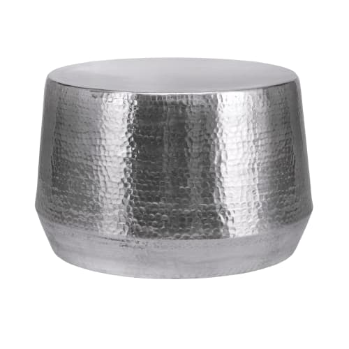 Meubles Tables basses | Table basse, Ø 60x37 cm, argent, en alliage d'aluminium - NV14486