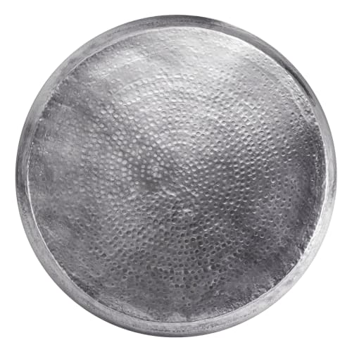 Meubles Tables basses | Table basse, Ø 80x30 cm, argent, en alliage d'aluminium - XS61842