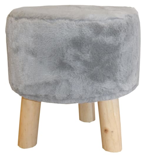 Canapés et fauteuils Poufs | Pouf extra doux 3 pieds en bois doli - NR63874