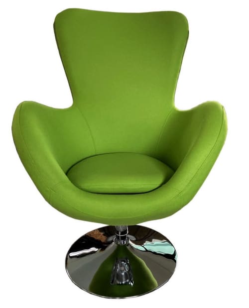 Canapés et fauteuils Fauteuils | Fauteuil design rotatif en tissu vert - AW93900