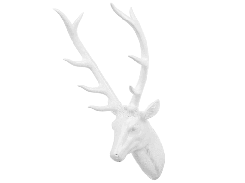 Déco Plaques et lettrages | Figurine décorative blanche - GE24008