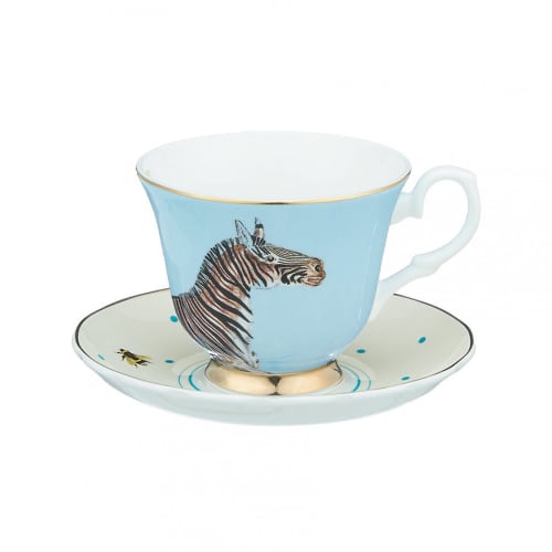 Art de la table Bols, tasses et mugs | Tasse à thé et soucoupe zèbre - JV62102