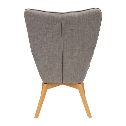 Canapés et fauteuils Fauteuils | Fauteuil en tissu style scandinave Helsinki gris - SW90661