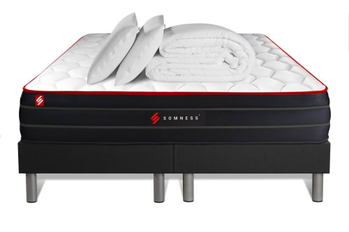 Pack matelas 200x200 double sommiers oreiller couette