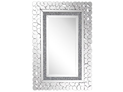 Déco Miroirs | Miroir mural argenté 60 x 90 cm - KH95820