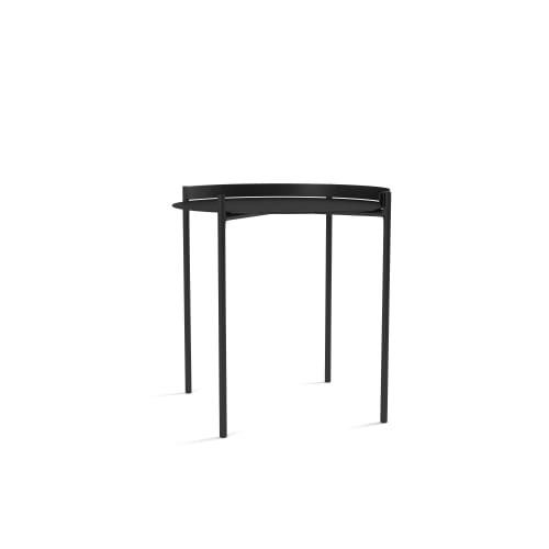 Meubles Tables basses | Table d'appoint en métal noir - NJ54678