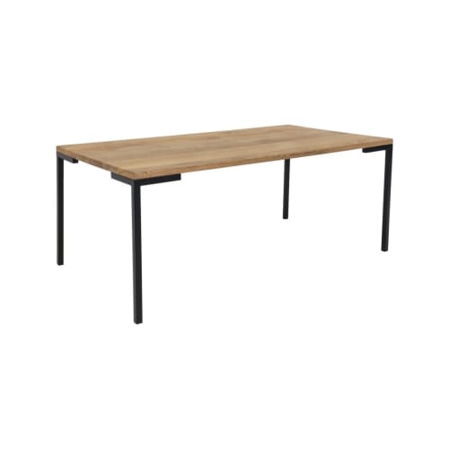 Meubles Tables basses | Table basse design en bois et métal 110x60cm - AO28751