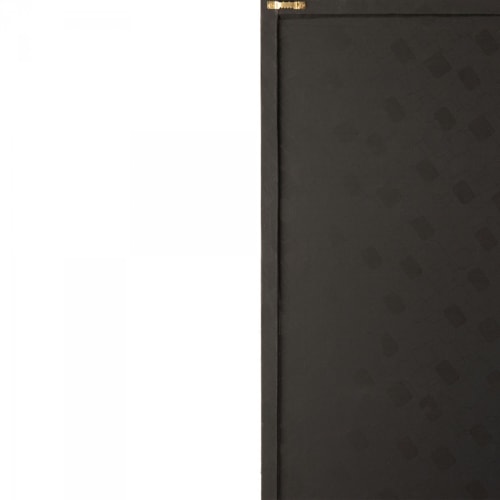 Déco Toiles et tableaux | Tableau contemporain en cuir noir et doré - LT98071