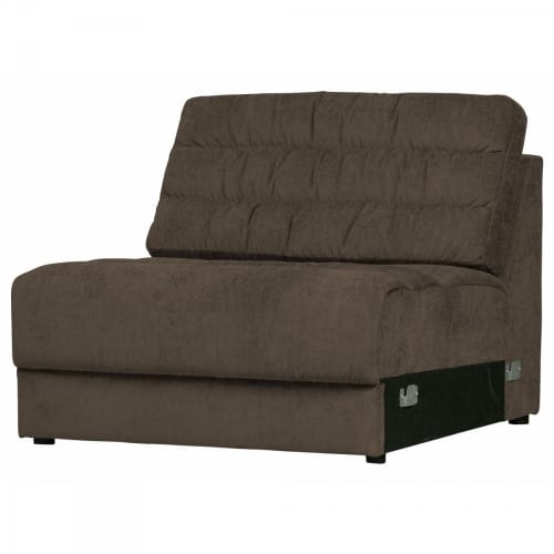 Canapés et fauteuils Canapés modulables | Canapé modulable section fauteuil en tissu marron - YV71130