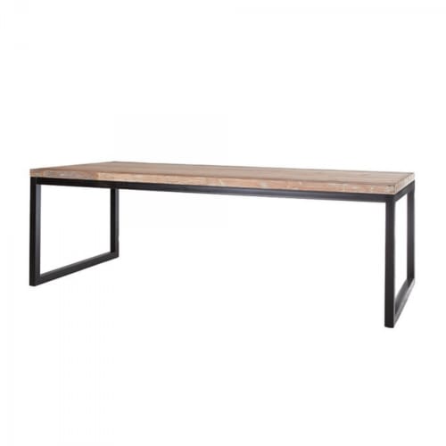 Meubles Tables à manger | Table à manger rectangulaire 160x90cm en bois recyclé - ZQ02658
