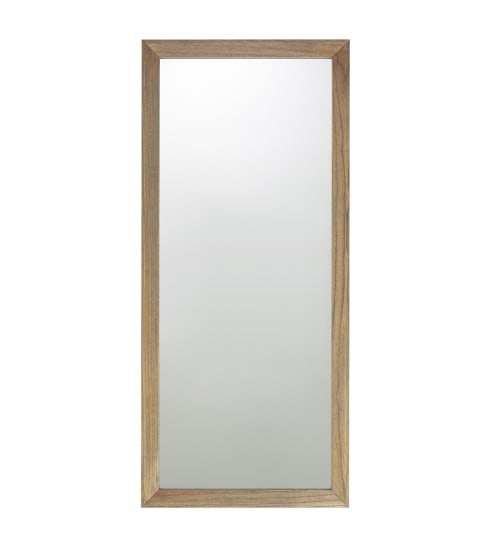 Déco Miroirs | Miroir en bois de mindi beige 80x180 - ZR10876
