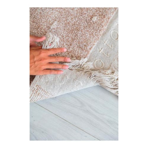 Tappeto lavabile in cotone marrone 140x200 | Maisons du Monde