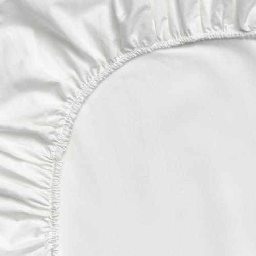 Ropa de hogar y alfombras Sábanas bajeras | Bajera algodón orgánico blanco 180x200 (Cama 180-200) - RE54667